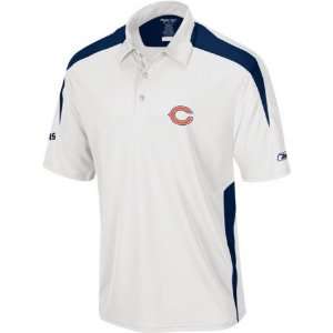  Men`s Chicago Bears Afterburn White Polo Sports 