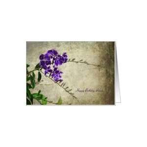  Brenda Birthday   Purple Flower Card Health & Personal 