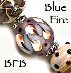 BFB BluefirebeadsHANDMADE LAMPWORK BEADS  *SAND CASTLES*  