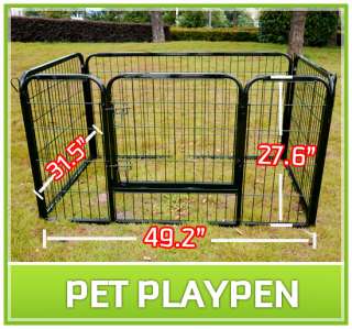 Pet Dog Cat Exercise Pen Playpen Fence Yard Kennel Net Cover 
