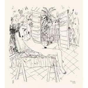  Femme Sur Chaise Longue by Louis Cane, 25x27