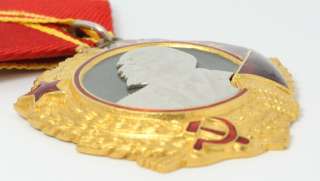 Soviet Russian USSR Order of Lenin Medal. Original Gold and Platinum 