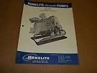 c1303] Homelite 1959 Water Pump Specification Sheet