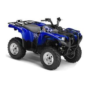 AMR Racing Yamaha Grizzly 700 ATV Quad Graphic Kit   Madhatter: Blue 