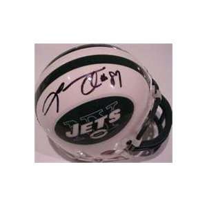  Laverneus Coles autographed Football Mini Helmet (New York 