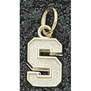  Michigan State Spartans Solid 14K Gold Block S 1/2 14K 