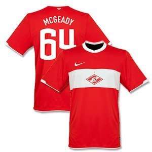 2011 Spartak Moscow Home Jersey   Unsponsored + McGeady 64 (Fan Style 