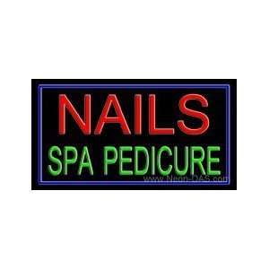  Nails Spa Pedicure Outdoor Neon Sign 20 x 37: Home 