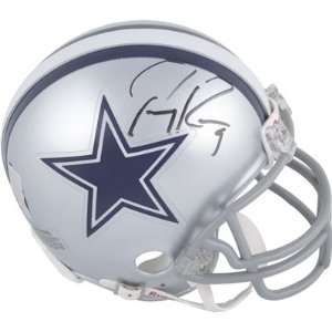  Tony Romo Autographed Mini Helmet   Autographed NFL Mini 