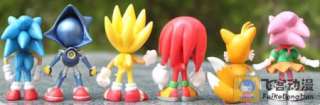 Sonic The Hedgehog Game Figures Set 6 Pcs with Gift Box  