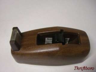Vintage Scotch Executive Desk Top Tape Dispenser Model C 21 Wood Grain 