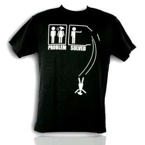 Mens funny Problem Solved T shirt adult couple humor New all sizes S M 