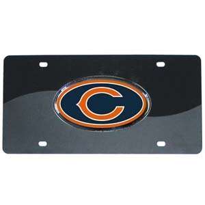 NFL Chicago Bears License Plate Acrylic 