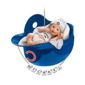  Chicago Cubs Personalized Babys First Christmas Ornament 