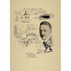 1923 Print Robert C. Mehaffey Chicago Club Organizer   Original Print