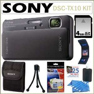  Sony Cyber Shot DSC TX10/B 16.2MP Waterproof Digital Camera with 3D 