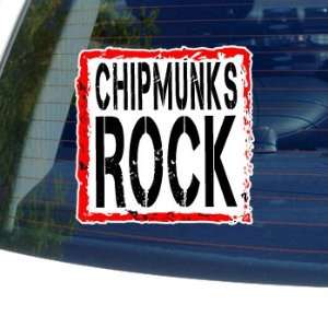 Chipmunks Rock   Window Bumper Laptop Sticker: Automotive
