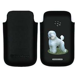  Poodle miniature on BlackBerry Leather Pocket Case  