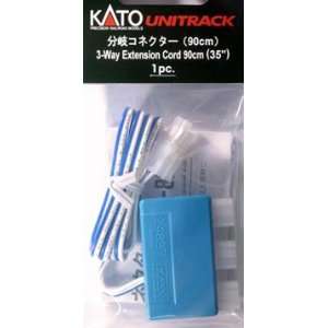  Kato HO & N Scale Unitrack 3 Way Extension Cord: Toys 