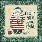 Lizzie Kate A Good Night Santa 04 Cross Stitch Chart