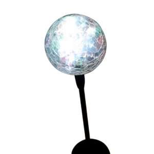  Mr. Light 44186 Clear Crackle Glass Ball Design Solar 