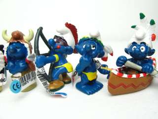 Lot 8 INDIAN Schleich Smurf figures character Smurfs  