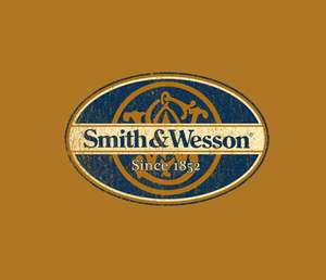 Smith and Wesson Oval Logo ORANGE Adult T shirt  