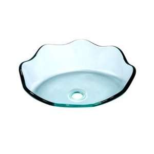  3 Year Warranty Victory Clear Tempered glass Vessel Sink 