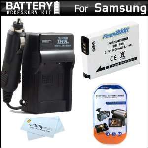   SLB 10A Battery + Ac/Dc Rapid Travel Charger + MicroFiber Cloth + More