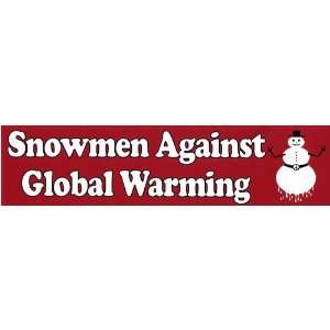  Snowmen Against Global Warming. Fridge Magnet Automotive