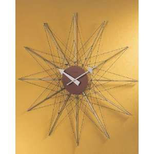 Creative Wired Spider metal Sunburst wall clock[1826]:  