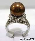 chocolate pearl ring  