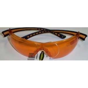  Eyewear, Black w/ Orange Lens Safety Glasses 42 145 