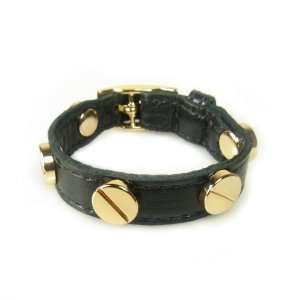  Cc Skye Italian Gold Screw Bracelet in Black Jewelry