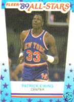 PATRICK EWING 1989 90 Fleer All Star Stickers Card #7  