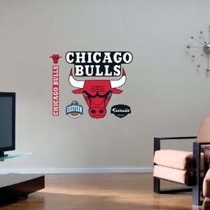    Chicago Bulls Team Logo Fathead Wall Sticker: Sports & Outdoors
