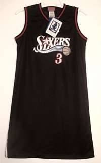 NBA 76ers Sixers Jersey Style Dress IVERSON #3 S M L XL  
