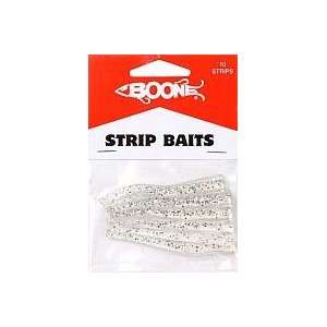   Soft Plastic Baits STRIP BAITS CLEAR.SPARKLE 10PK