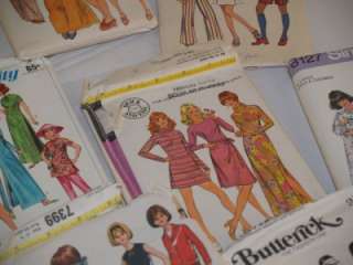 VINTAGE MIXED LOT OF 18 TEEN AND CHILD SEWING PATTERNS  
