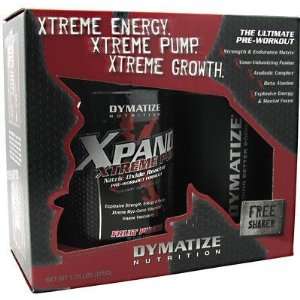  Dymatize Xtreme Pump + Free Shaker, Fruit Punch, 1.76 lbs 