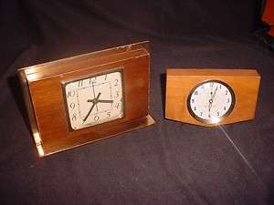   Walnut Alarm Clocks O.B McClintock & Westclox Parts Repair D57  