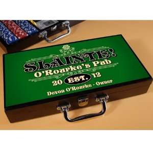  Slainte Classic Personalized Poker Set: Sports & Outdoors