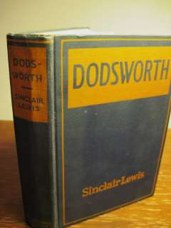 NOBEL 1st/2nd Edition DODSWORTH Sinclair Lewis RARE  