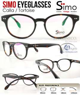 EyezoneCo] SIMO Eyeglass CALLA Full Rim Acetate Tortoise Brown Depp 