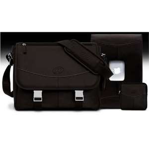   MacBook Shoulder Bag/ Sleeve /Pouch Set   Chocolate: Electronics