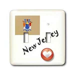 SmudgeArt State Flags for the USA   I Love New Jersey   Light Switch 
