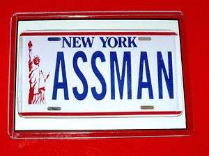   Assman Hilarious License Plate Funny Seinfeld Fridge Magnet  