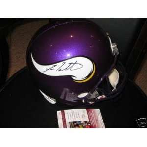 Autographed Fran Tarkenton Helmet   Jsa coa Full Size 