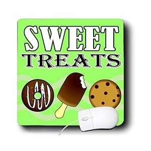   Treats   Donut Ice Cream Cookie   Green   Mouse Pads Electronics