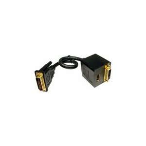   Unlimited 12in DVI D to DVI D & HDMI Cable Splitter: Electronics